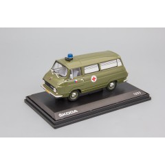 1:43 Масштабная модель Skoda 1203 Army Ambulance Green 1969