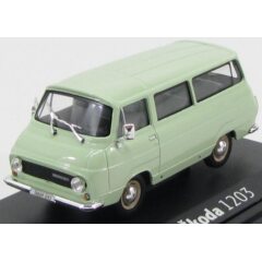 1:43 Масштабная модель Skoda 1203 Mikrobus Turquoise Blue