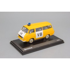 1:43 Масштабная модель Skoda 1203 VB (милиция) - white/yellow 1969