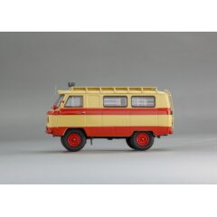 1:43 Масштабная модель Советский автомобиль тип 450A «Передвижная Пожарная Лаборатория» с интерьером - г. Новосибирск - 1962 г.