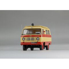 1:43 Масштабная модель Советский автомобиль тип 450A «Передвижная Пожарная Лаборатория» с интерьером - г. Новосибирск - 1962 г.