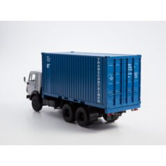 1:43 Масштабная модель КАМАЗ-53212 контейнеровоз с прицепом ГКБ-8350