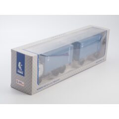 1:43 Масштабная модель КАМАЗ-53212 контейнеровоз с прицепом ГКБ-8350