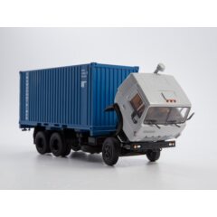 1:43 Масштабная модель КАМАЗ-53212 контейнеровоз с прицепом ГКБ-8350