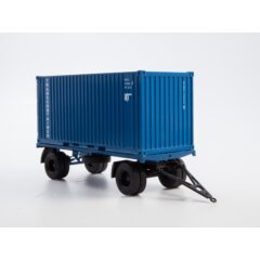 1:43 Масштабная модель КАМАЗ-53212 контейнеровоз с прицепом ГКБ-8350