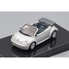 1:43 Масштабная модель Volkswagen New Beetle Cabrio (2003), silver