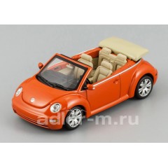 1:43 Масштабная модель Volkswagen New Beetle cabriolet (sundown orange)