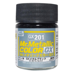 Краска 18мл  Metal Black