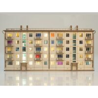 1:87 Сборная модель Хрущёвка пятиэтажный дом