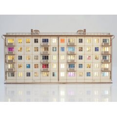 1:87 Сборная модель Хрущёвка пятиэтажный дом