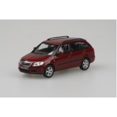 1:43 Масштабная модель Skoda Fabia II 2007 Flamenco Red Met.