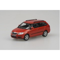 1:43 Масштабная модель Skoda Fabia II Combi (2007) Tangerine Orange Metallic