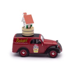 1:43 Масштабная модель FIAT 500 Furgoncino Butasol 1949 красный с черным
