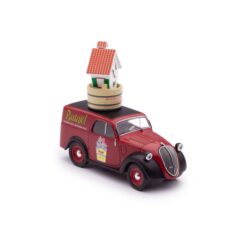 1:43 Масштабная модель FIAT 500 Furgoncino Butasol 1949 красный с черным