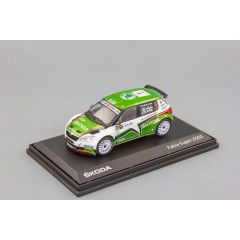 1:43 Масштабная модель Skoda Fabia II FL S2000 (2010) Rally Islas Canarias 2011 #1 Hänninen - Markkula