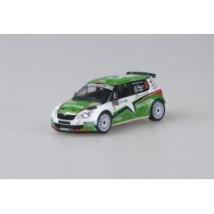 1:43 Масштабная модель Skoda Fabia II FL S2000 (2010) Rally Islas Canarias 2011 #8 Kopecky - Stary