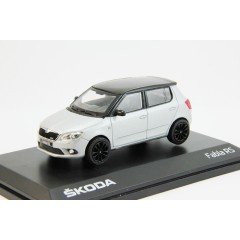 1:43 Масштабная модель Skoda Fabia II RS 2011 Silver Brilliant Metallic