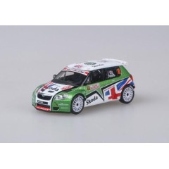1:43 Масштабная модель Skoda Fabia II S2000 (2009) Rallye Monte-Carlo 2010 #10 Wilks - Pugh