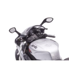 1:24 Масштабная модель мотоцикл Aprilia RSV 1000R черный с себеристым