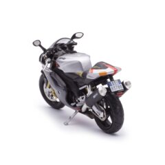 1:24 Масштабная модель мотоцикл Aprilia RSV 1000R черный с себеристым
