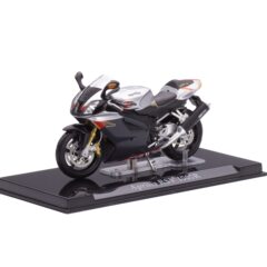 1:24 Масштабная модель мотоцикл Aprilia RSV 1000R черный с себеристым