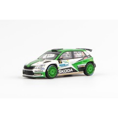 1:43 Масштабная модель Skoda Fabia III R5 (2015) - Janca Valasská Rally ValMez 2017 #1 Kopecky - Dresler