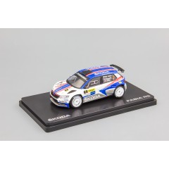 1:43 Масштабная модель Skoda Fabia III R5 (2015) 1:43 - Kowax Valasska Rally ValMez 2018 #1 Kopecky - Dresler