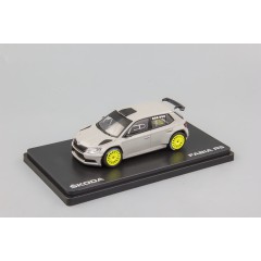1:43 Масштабная модель Skoda Fabia III R5 (2015) Grey Steel Uni