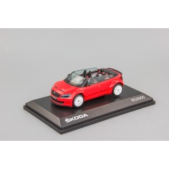 1:43 Масштабная модель Skoda Fabia RS2000 Concept Car 2011 Ferrari Red/White Steels