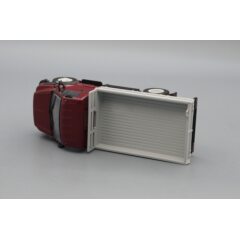 1:43 Масштабная модель ГАЗон C41R13 бортовой, бордовый / серый