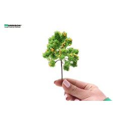 Фруктовое дерево для макета с желтыми плодами. Высота 10 см.