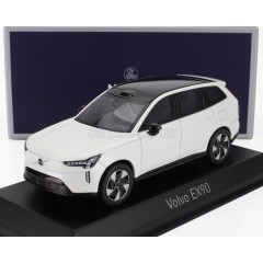 1:43 Масштабная модель VOLVO EX90 4х4 (кроссовер) 2024 Crystal White Pearl