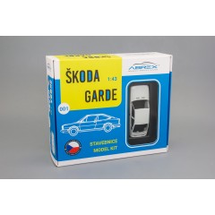 1:43 Сборная модель Skoda garde (1982)  - Ice White - Model Kit