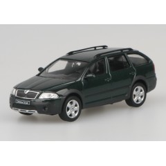 1:43 Масштабная модель Skoda Octavia Combi Scout 2008 Highland Green Metallic