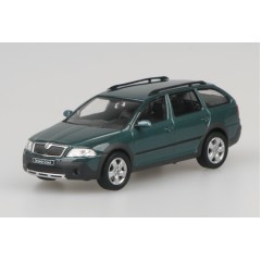 1:43 Масштабная модель Skoda Octavia Combi Scout 2008 Metallic Green Island