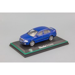 1:43 Масштабная модель Skoda Octavia II (2004) Blue Dynamic Uni
