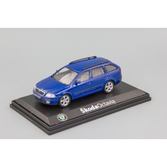 1:43 Масштабная модель Skoda Octavia II Combi (2004) Blue Dynamic Uni