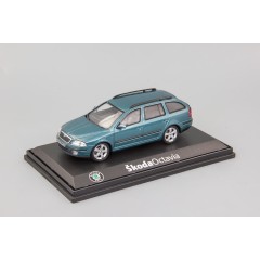 1:43 Масштабная модель Skoda Octavia II Combi (2004) Green Island Metallic