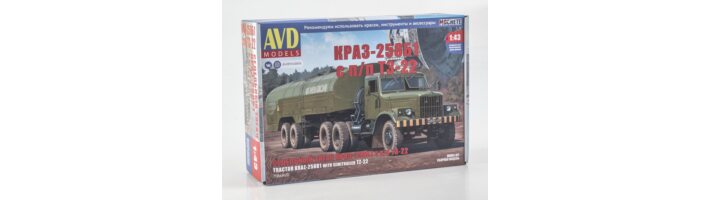 КРАЗ-258Б1 с полуприцепом ТЗ-22 от AVD Models!