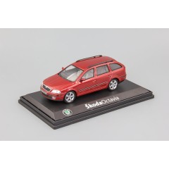 1:43 Масштабная модель Skoda Octavia II Combi (2004) Red Flamenco Metallic