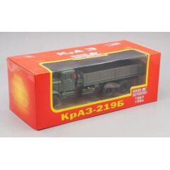 1:43 Масштабная модель КРАЗ 219Б бортовой (1963-1966), зеленый