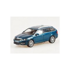 1:43 Масштабная модель Skoda Octavia III Combi 2013 Lava Blue Metallic