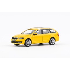 1:43 Масштабная модель Skoda Octavia III Combi 2013 Yellow Taxi