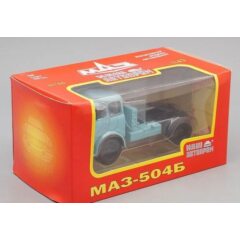 1:43 Масштабная модель МАЗ 504Б седельный тягач, голубой