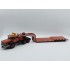 1:43 Масштабная модель BERLIET TB 015 M3 6x4 с прицепом-тяжеловозом 1960 Red