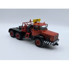 1:43 Масштабная модель BERLIET TB 015 M3 6x4 с прицепом-тяжеловозом 1960 Red