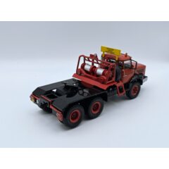 1:43 Масштабная модель BERLIET TB 015 M3 6x4 с прицепом-тяжеловозом 1960 Red