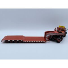 1:43 Масштабная модель BERLIET TB 015 M3 6x4 с прицепом-тяжеловозом 1960 Red