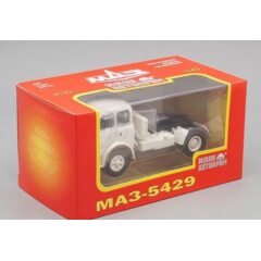 1:43 Масштабная модель МАЗ 5429 седельный тягач, белый