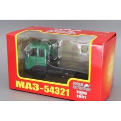1:43 Масштабная модель МАЗ 54321 седельный тягач (1988-1991), зеленый